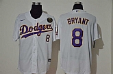 Dodgers 8 Kobe Bryant White 2020 Nike KB Cool Base Jersey,baseball caps,new era cap wholesale,wholesale hats